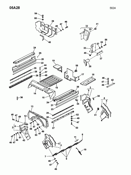 05A28 Кожухи двигателя