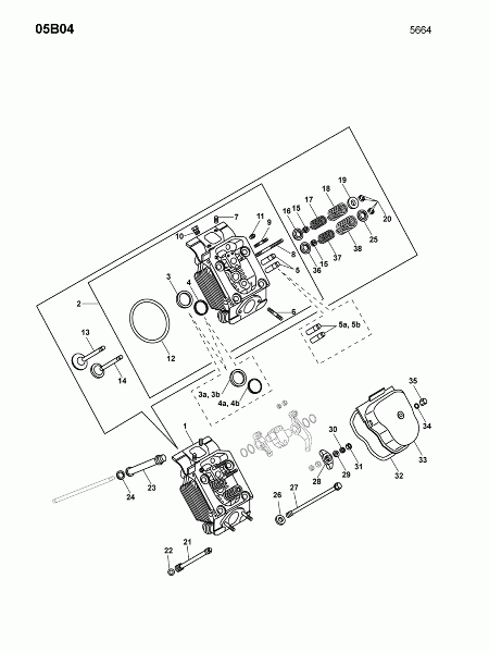 05B04 Головка цилиндра, клапаны