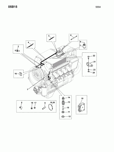 05B15 Электрооборудование двигателя