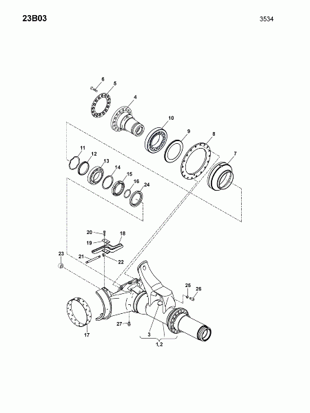 23B03 Полуоси