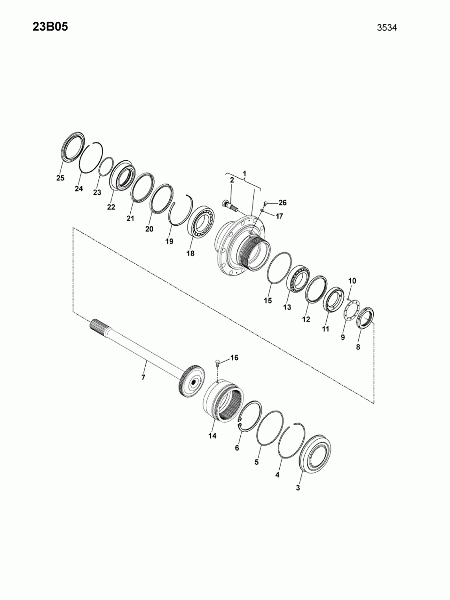 23B05 Ступица колеса