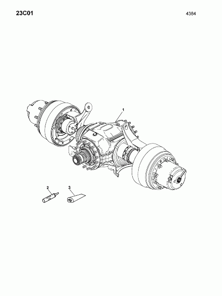 23C01 Мост задний