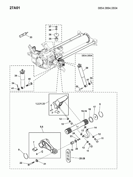 27A01 Подвеска передняя