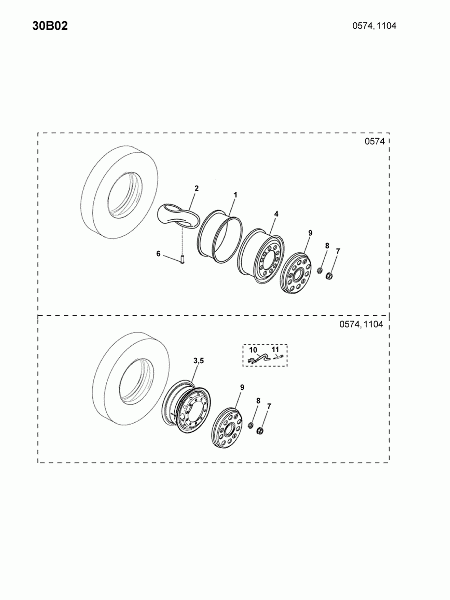 30B02 Колеса в сборе