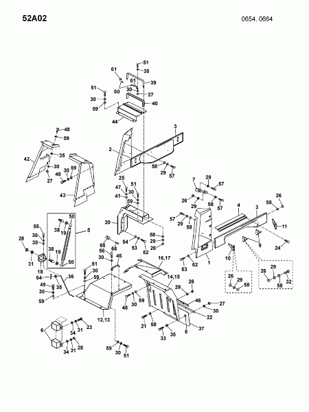 52A02 Крылья, защитные кожухи