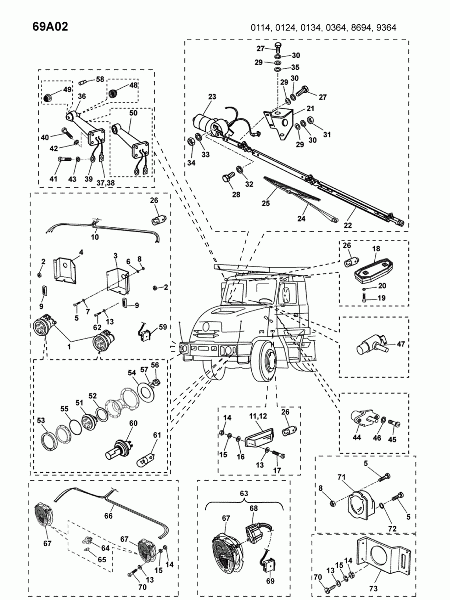 69A02 Электрооборудование кабины