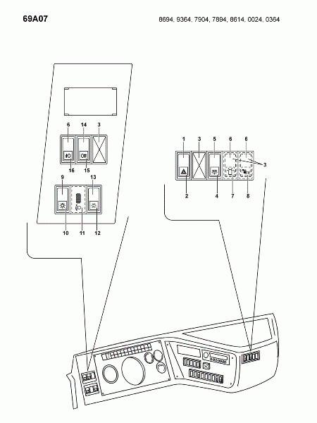 69A07 Панель приборов