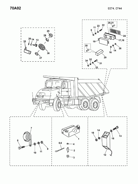 70A02 Электрооборудование шасси