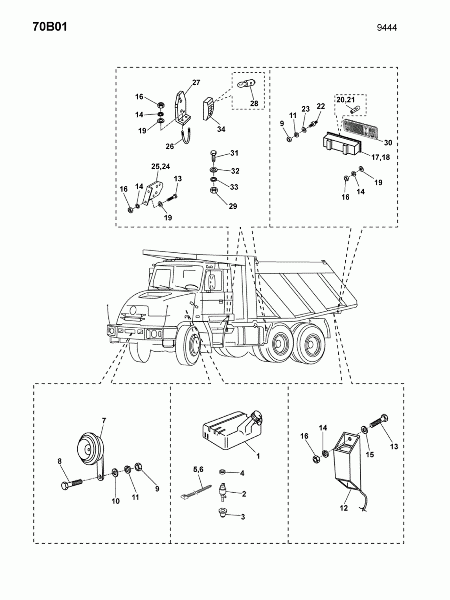 70B01 Электрооборудование шасси