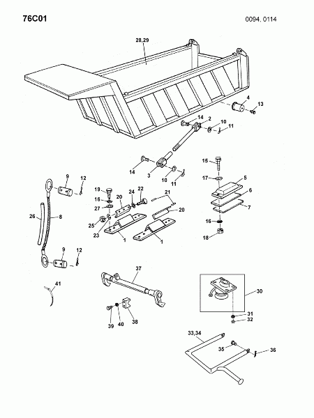 76C01 Грузовая платформа оборудованная