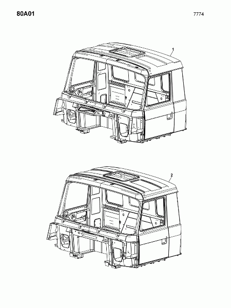 80A01 Кабина водителя