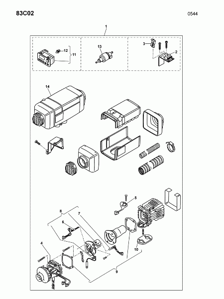 83C02 Отопитель AIRTOP 2000S (детали)