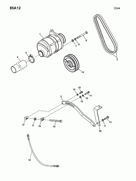 85A12 Кронштейн генератора