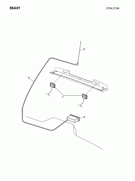 86A01 Частичная монтаж автомобильного радиоприемника