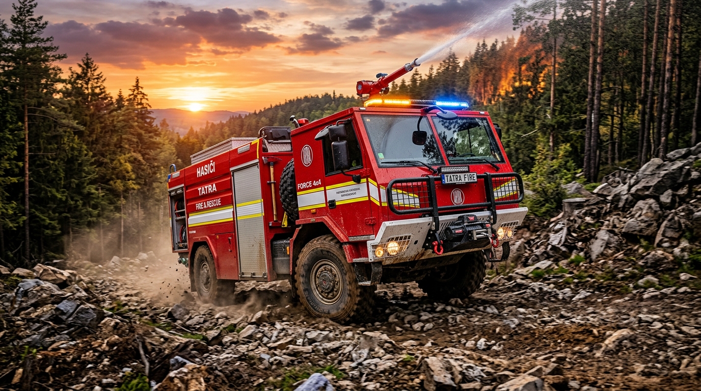 Пожарные спецкомплексы Tatra Force на выставке Interschutz 2026